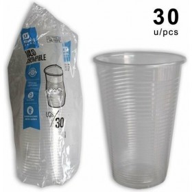 vaso plastico x 30 transparente 220 cc
